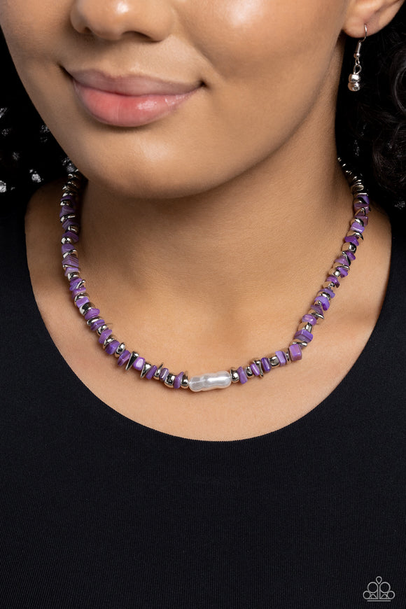 Paparazzi Seasonal Socialite - Purple Necklace