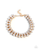 Paparazzi Once Upon A TIARA - Gold Bracelet
