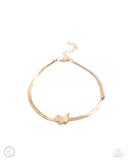 Paparazzi A FLIGHT-ing Chance - Gold Anklet