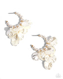 Paparazzi Frilly Feature - Gold Earring