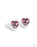 Paparazzi Heart-Pounding Haute - Pink Earring