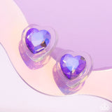 Paparazzi Heart-Pounding Haute - Purple Earring