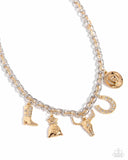 Paparazzi Cowboy Collection - Gold Necklace