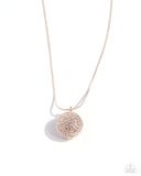 Paparazzi Bedazzled Bravado - Rose Gold Necklace