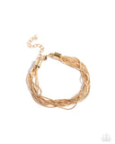 Paparazzi By a Show of STRANDS - Gold Bracelet