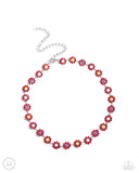 Paparazzi Floral Falsetto - Red Necklace