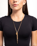 Paparazzi Knotted Keeper - Gold Necklace