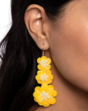 Paparazzi Beaded Bouquet - Yellow Earring