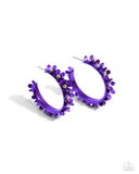 Paparazzi Fashionable Flower Crown - Purple Earring