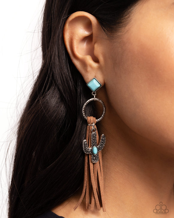 Paparazzi Southwestern Season - Brown Earring