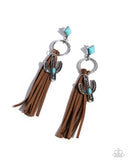 Paparazzi Southwestern Season - Brown Earring