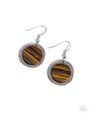 Paparazzi Pendant Paradox - Brown Earring
