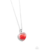 Paparazzi HEART Exhibition - Red Necklace