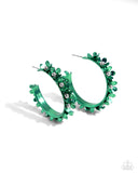 Paparazzi Fashionable Flower Crown - Green Earring