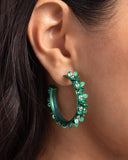 Paparazzi Fashionable Flower Crown - Green Earring