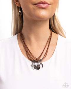 Paparazzi Southern Beauty - Brown Necklace