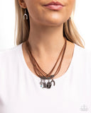 Paparazzi Southern Beauty - Brown Necklace