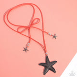 Paparazzi Starfish Sentiment - Orange Necklace
