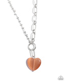 Paparazzi Definition of HEART - Orange Necklace