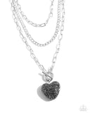 Paparazzi HEART Gallery - Silver Necklace