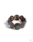 Paparazzi Textured Tribute - Copper Bracelet