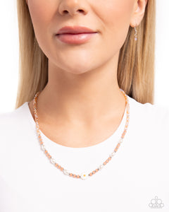 Paparazzi Daisy Deal - Orange Necklace