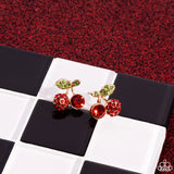 Paparazzi Cherry Candidate - Gold Earring