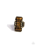 Paparazzi Scalloped Stone - Brass Ring