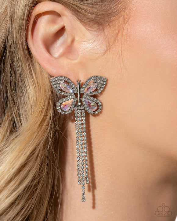 Paparazzi Next SOAR - Pink Earring