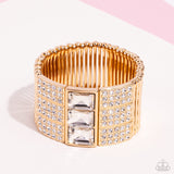 Paparazzi Dramatic Diva - Gold Bracelet