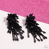 Paparazzi Congratulatory Charm - Black Earring