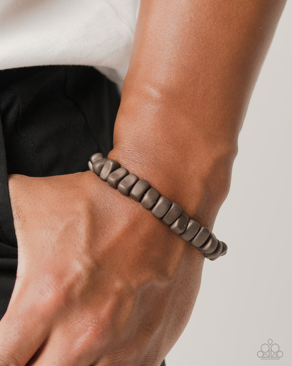 Paparazzi Matte Motivation - Brown Bracelet