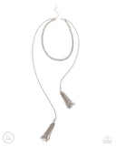 Paparazzi Tassel Theme - Silver Necklace