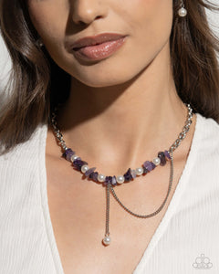 Paparazzi Nostalgically Noble - Purple Necklace