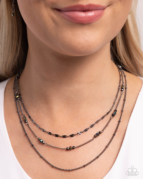 Paparazzi Luxe Layers - Black Necklace