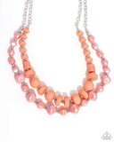 Paparazzi Shape Shifting Sense - Orange Necklace