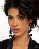 Paparazzi Petaled Precipitation - Black Earring