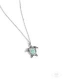 Paparazzi Turtle Tourist - Green Necklace
