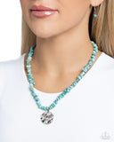 Paparazzi Longhorn Leader - Blue Necklace