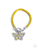 Paparazzi Aerial Appeal - Yellow Bracelet