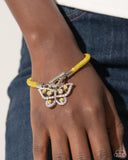 Paparazzi Aerial Appeal - Yellow Bracelet