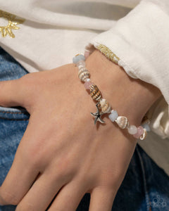 Paparazzi SAND-sational Statement - Pink Bracelet