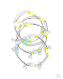 Paparazzi Scattered Sheen - Yellow Bracelet