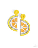 Paparazzi Lemon Leader - Yellow Earring