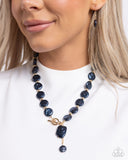 Paparazzi Beaming Baroque - Blue Necklace