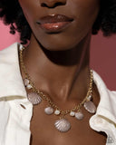 Paparazzi Seashell Sophistication - Brown Necklace