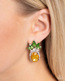 Paparazzi Prismatic Pineapple - Yellow Earring