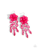 Paparazzi Hawaiian Hallmark - Pink Earring