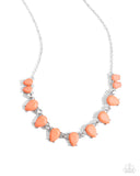 Paparazzi Malibu Marvel - Orange Necklace