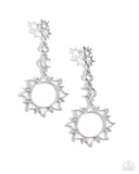 Paparazzi Celestial Chic - Silver Post Earrings